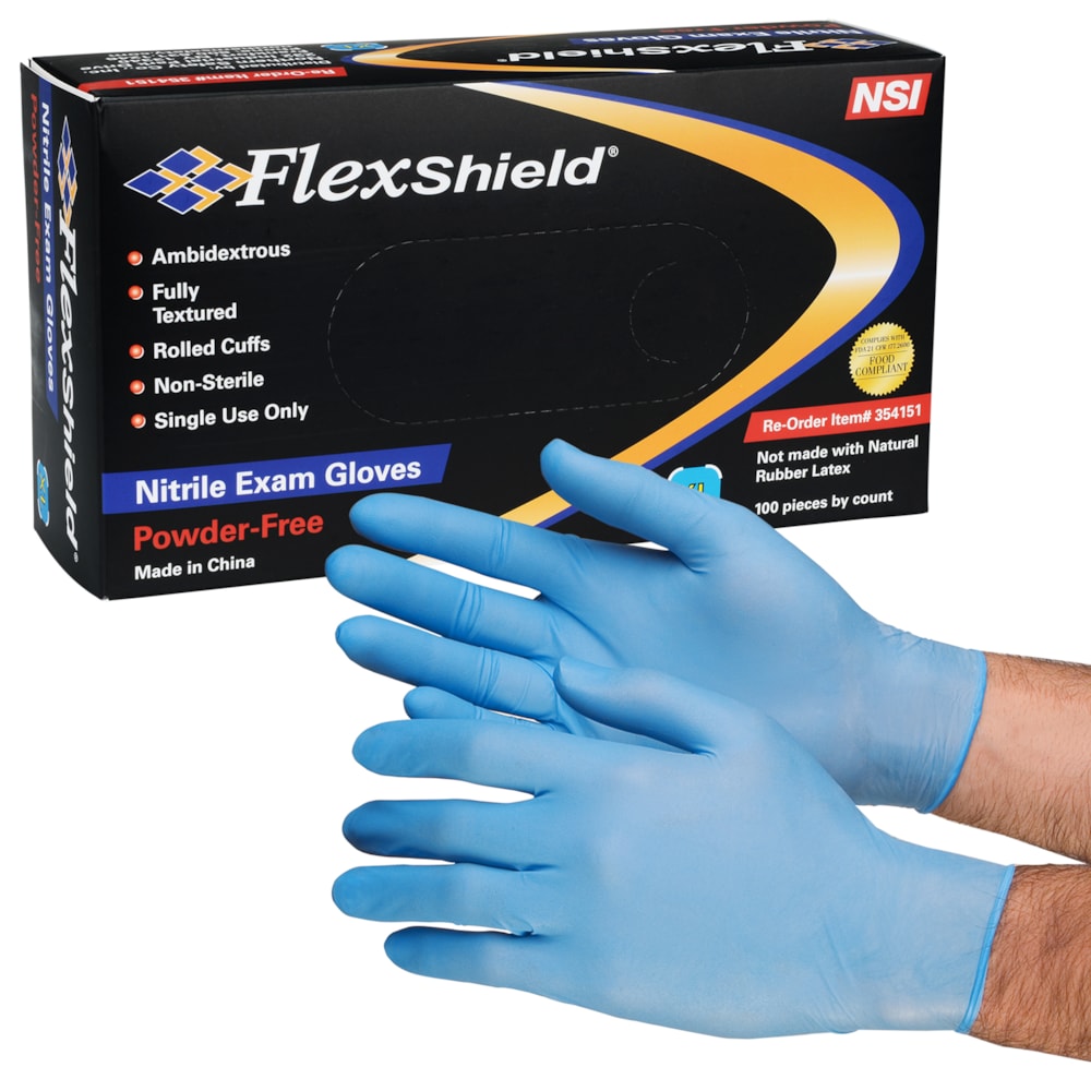 4 Mil Powder-Free Nitrile Exam Gloves