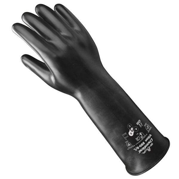 890E Viton Coated Unlined Chemical Resistant Gloves