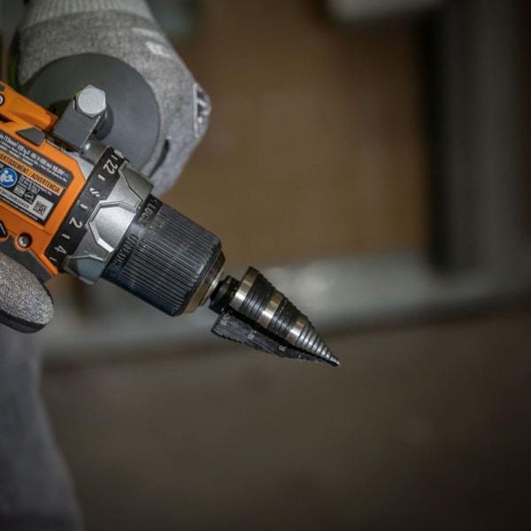 Step Drill Bit #15 Double Fluted 7/8 to 1-3/8-Inch