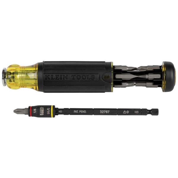 14-in-1 HVAC Adjustable-Length Impact Screwdriver with Flip Socket