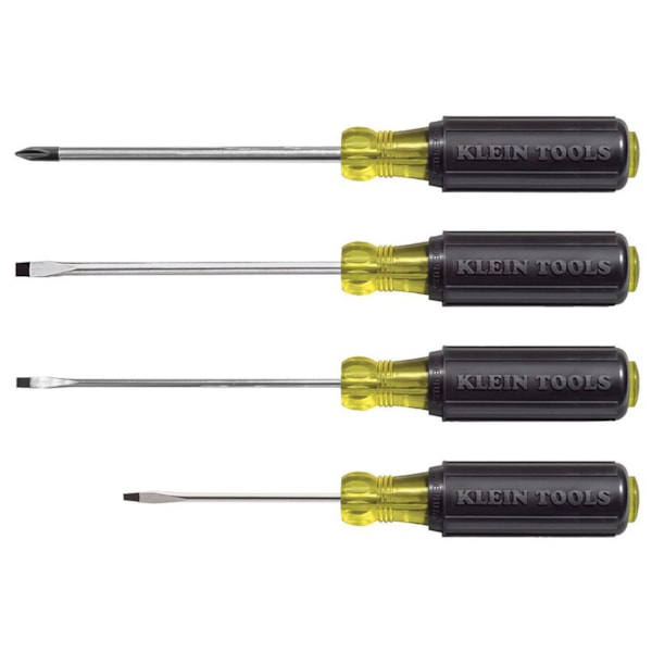 Screwdriver Set, Mini Slotted and Phillips, 4-Piece