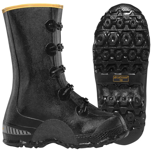 ZXT Buckle Overshoe Deep Heel 14" Black
