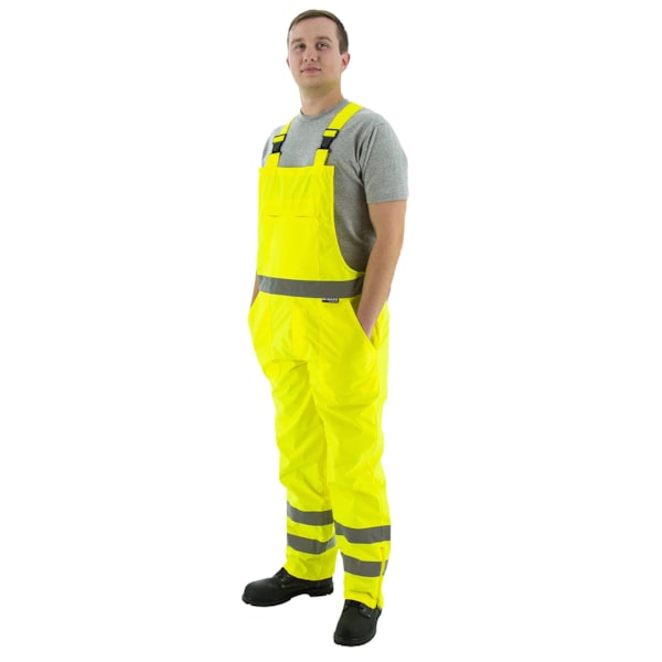 High Visibility Waterproof Bib Overall, ANSI Class E