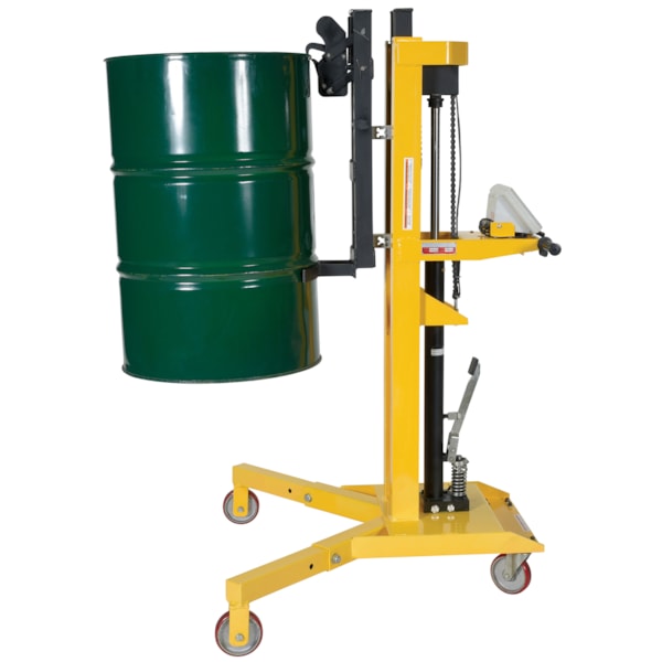 Steel Portable Ergonomic Drum Truck with Scale 900 Lb. Capacity 