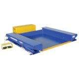 Steel Ground Lift Scissor Table 44 In. x 50 In. 2000 Lb. Capacity Blue thumbnail 1