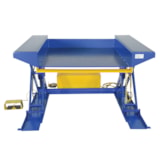 Steel Ground Lift Scissor Table 44 In. x 50 In. 2000 Lb. Capacity Blue thumbnail 3