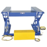 Steel Ground Lift Scissor Table 44 In. x 50 In. 2000 Lb. Capacity Blue thumbnail 4