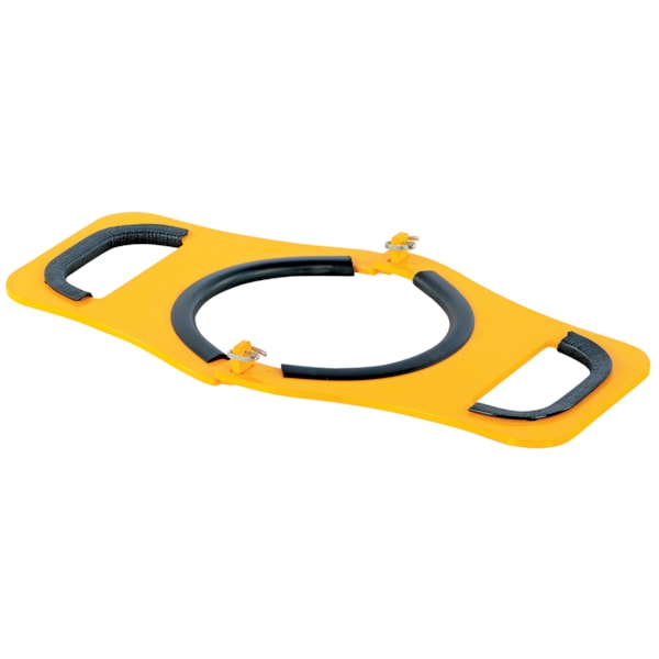 Steel Manual Cylinder Lifter 7 In. Maximum Cylinder Diameter 200 Lb. Capacity Yellow