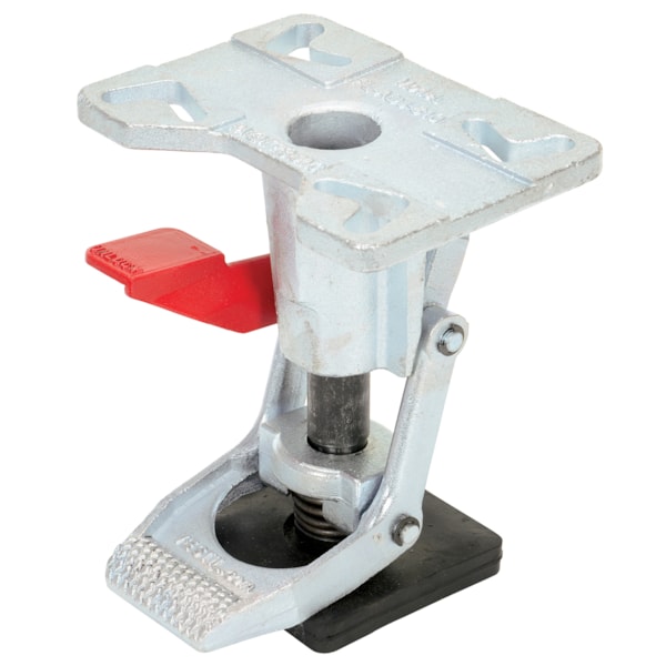 Steel Adjustable Floor Lock 8-1/4 to 11-1/2 In. Height Silver