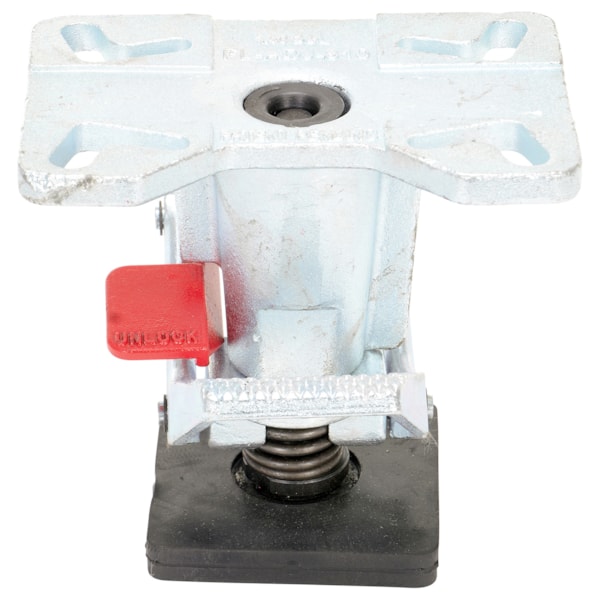 Steel Adjustable Floor Lock 8-1/4 to 11-1/2 In. Height Silver
