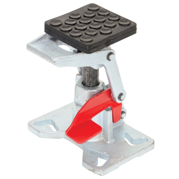 Steel Adjustable Floor Lock 8-1/4 to 11-1/2 In. Height Silver