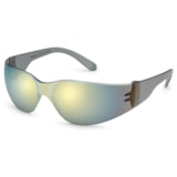 StarLite® Gold Mirror with Gray Temple Safety Glasses thumbnail 1