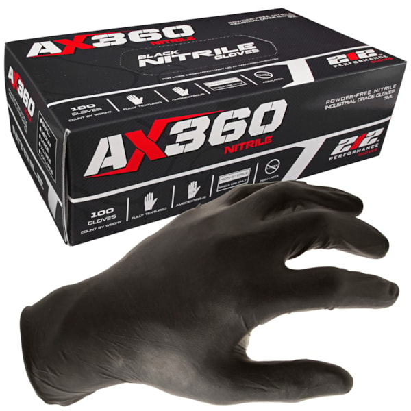 AX360 Disposable 5 Mil Nitrile Gloves