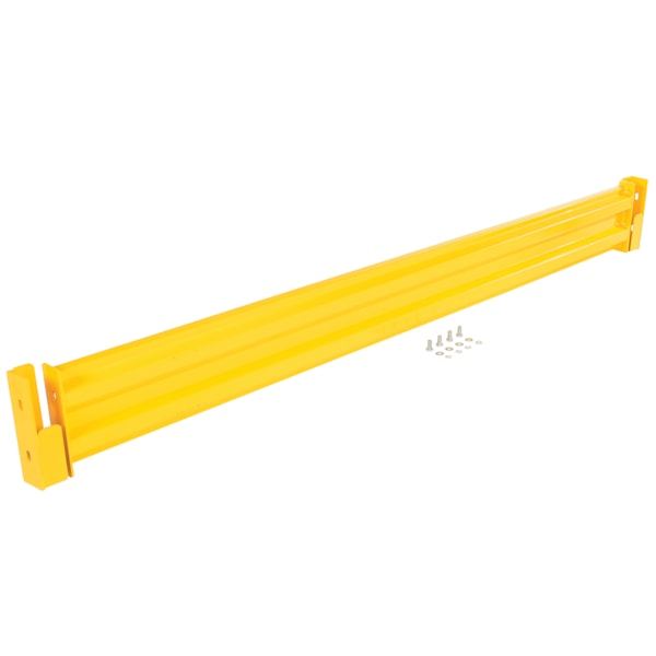 Steel 2 Ribbed Drop In Style Guard Rail 113.875 In. Length Yellow