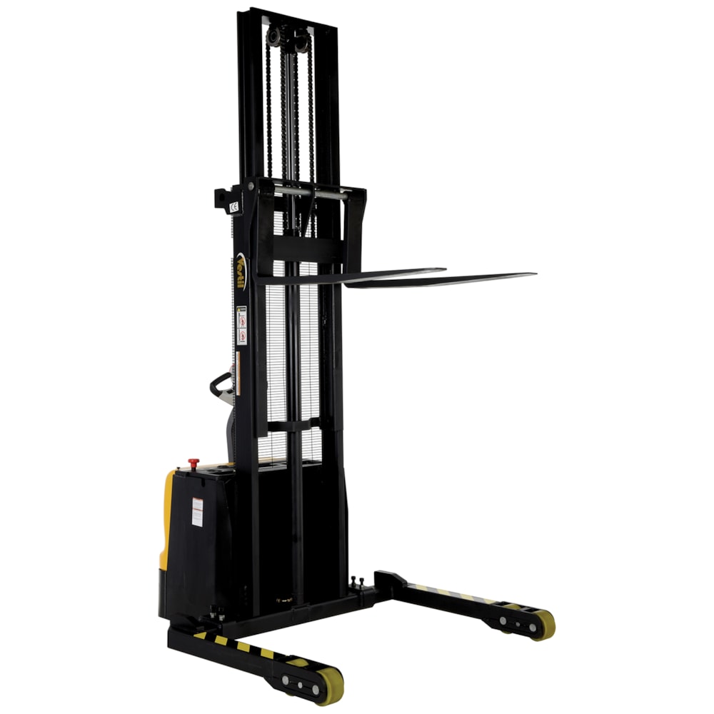 Steel Adjustable Double Mast Stacker 62 In. Raised Height 