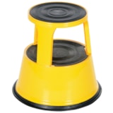 Steel Rolling Step Stool 17 In. Top Step Height 500 Lb. Capacity Yellow thumbnail 2