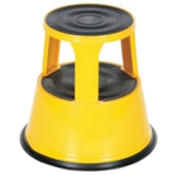 Steel Rolling Step Stool 17 In. Top Step Height 500 Lb. Capacity Yellow thumbnail 3