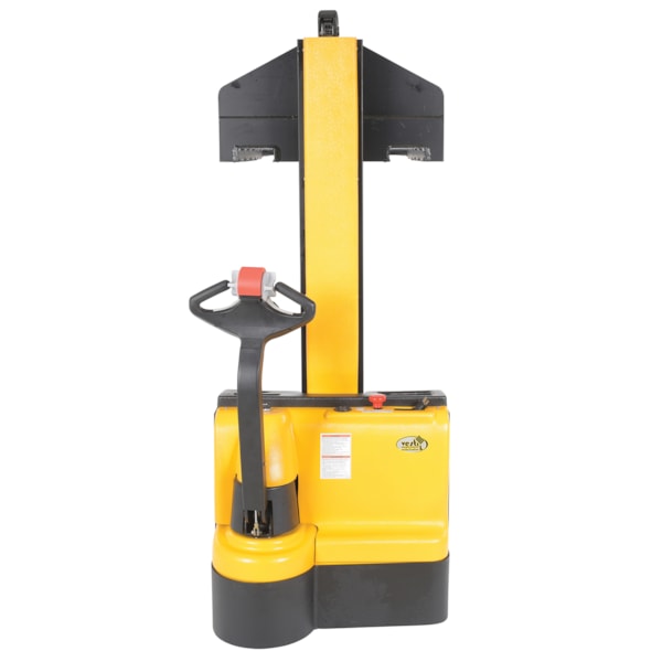 Steel Narrow Mast Stacker DC Powered 62 In. Raised Height Fixed Fork 