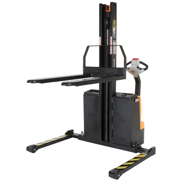 Steel Narrow Mast Stacker DC Powered 62 In. 
