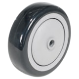 Polypropylene Wheel 4 In. Diameter x 1-1/4 In. Width Black/White thumbnail 1