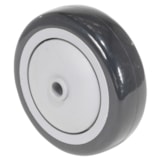 Polypropylene Wheel 4 In. Diameter x 1-1/4 In. Width Black/White thumbnail 2