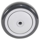 Polypropylene Wheel 4 In. Diameter x 1-1/4 In. Width Black/White thumbnail 3