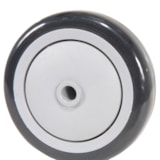 Polypropylene Wheel 4 In. Diameter x 1-1/4 In. Width Black/White thumbnail 4