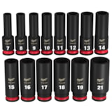 14PC SHOCKWAVE Impact Duty™ 3/8" Drive Metric Deep 6 Point Socket Set thumbnail 1
