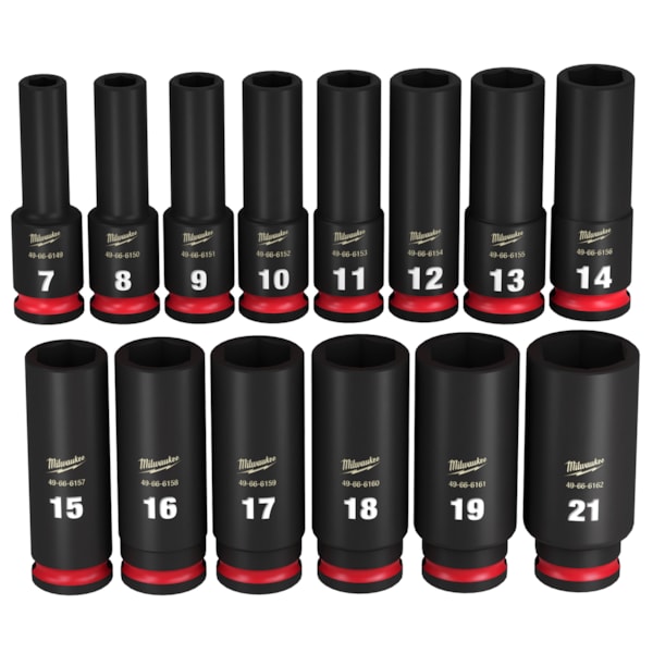 14PC SHOCKWAVE Impact Duty™ 3/8" Drive Metric Deep 6 Point Socket Set
