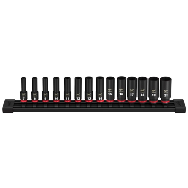 14PC SHOCKWAVE Impact Duty™ 3/8" Drive Metric Deep 6 Point Socket Set