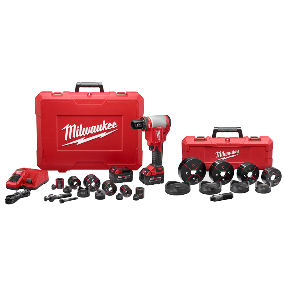 FORCE LOGIC™ 10T Knockout Tool 1/2" - 4" Kit