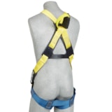 Delta™ II Arc flash harness, 7000 lb nylon web, vest style, back web loop, quick connect buckles, leather insulators, rescue loops thumbnail 2