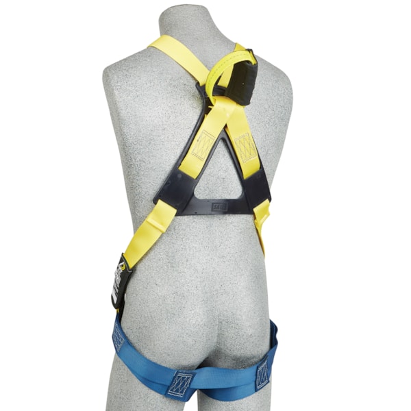 Delta™ II Arc flash harness, 7000 lb nylon web, vest style, back web loop, quick connect buckles, leather insulators, rescue loops