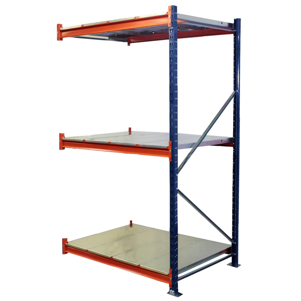 Bulk Rack Add-On & Steel Decking, 96"L x 36"D x 144"H