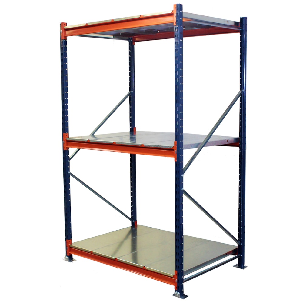 Bulk Rack Starter & Steel Decking, 84"L x 24"D x 96"H