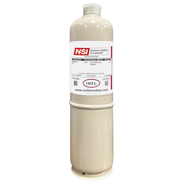 Calibration Gas - Methane 2.5% (50% LEL), Balance Air