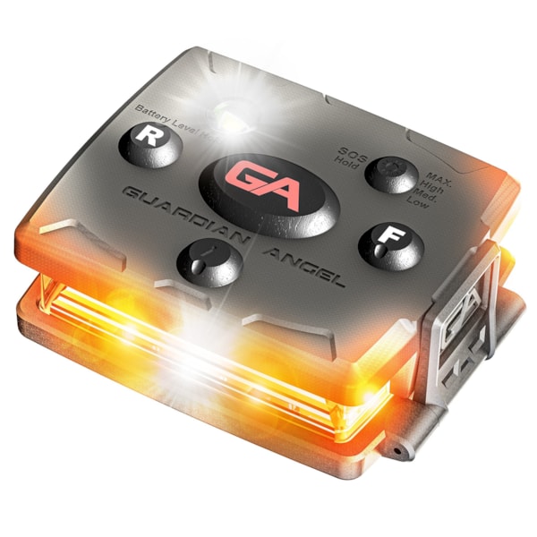 Orange/Orange Wearable Safety Light