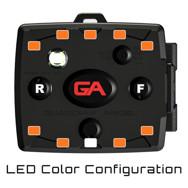 Orange/Orange Wearable Safety Light