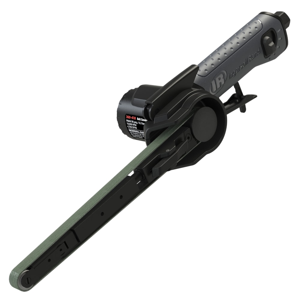 360-418 Air Belt Sander, 1/2"x18" 20,000 RPM, 4700 SFPM, 0.6 HP