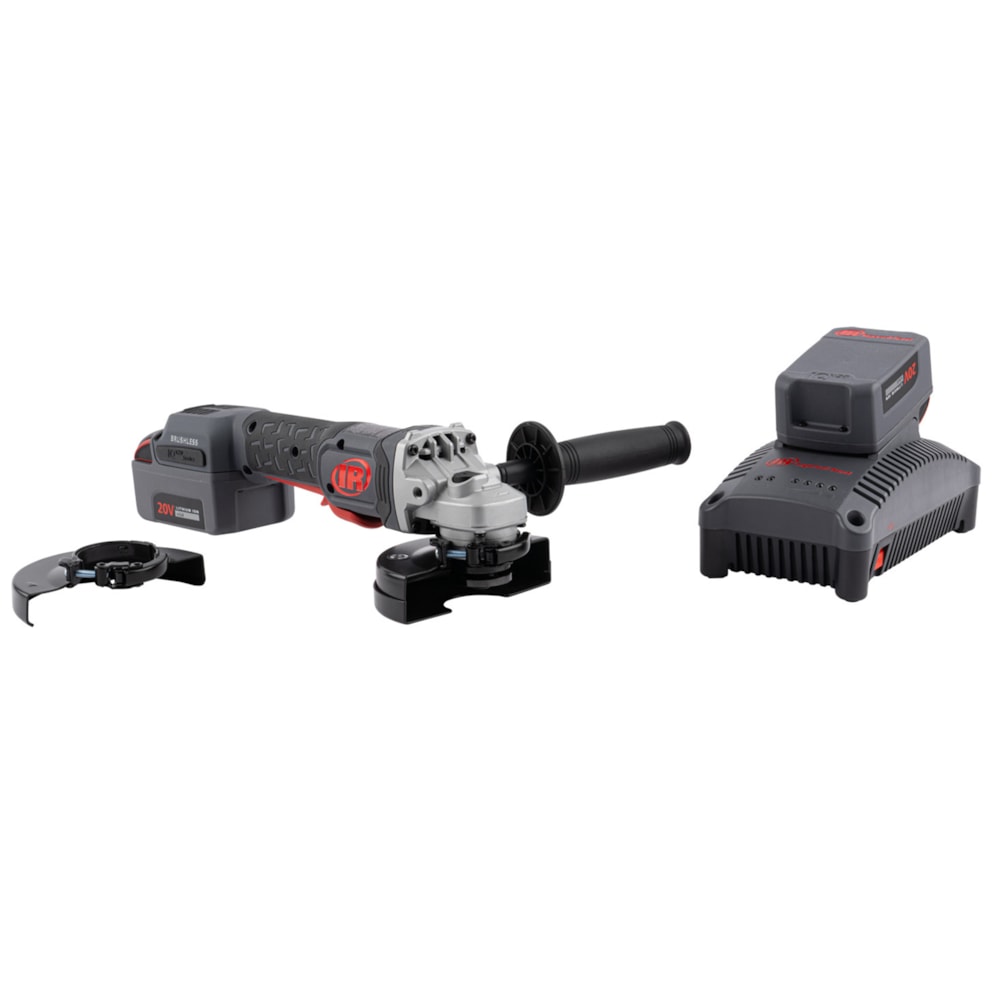 20V Cordless Angle Grinder and Cut-off Tool 2 Battery Kit, 8000 RPM, 1HP, 4.5" Wheel