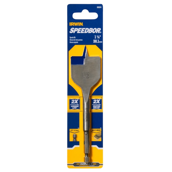 Irwin Drill Bit, 1-1/2" Paddle Bit - Speedbore