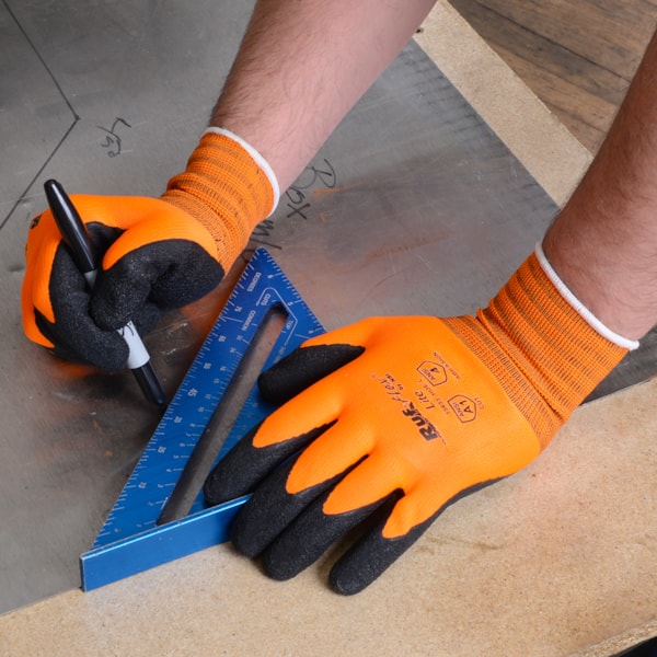 Hi-Vis Latex Palm Coated String Knit Gloves