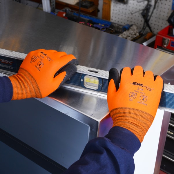 Hi-Vis Latex Palm Coated String Knit Gloves