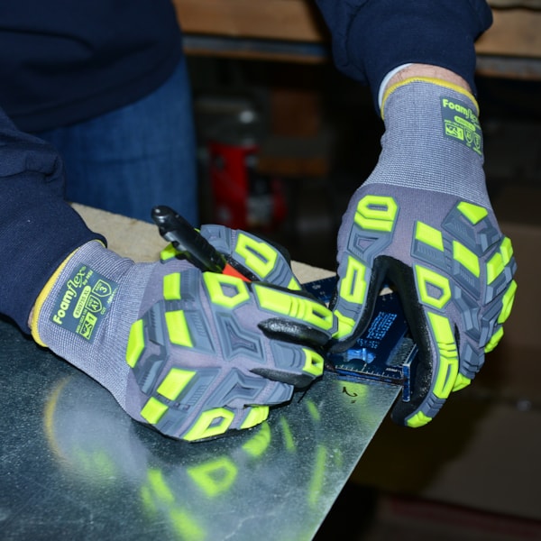 TPR Nitrile Coated Impact Gloves