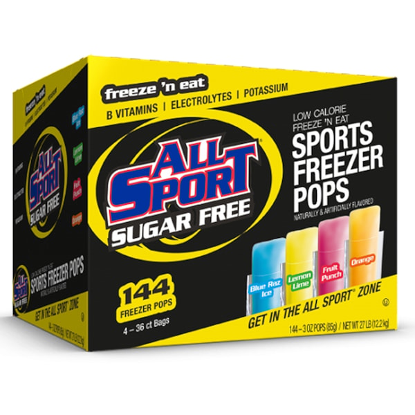 Sugar-Free Freezer Pops Assorted Flavors, 144/Case