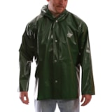 Green Rainwear Jacket with Attached Hood thumbnail 2