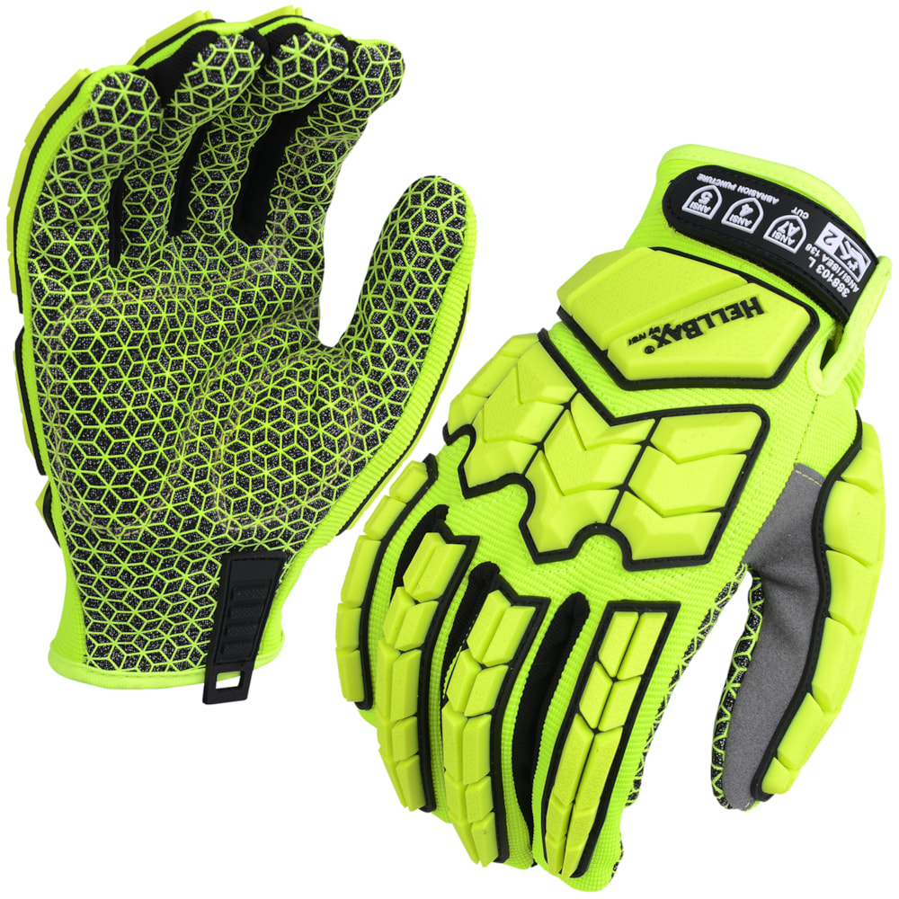 Hi-Vis TPR Impact Mechanic's A7 Cut Gloves