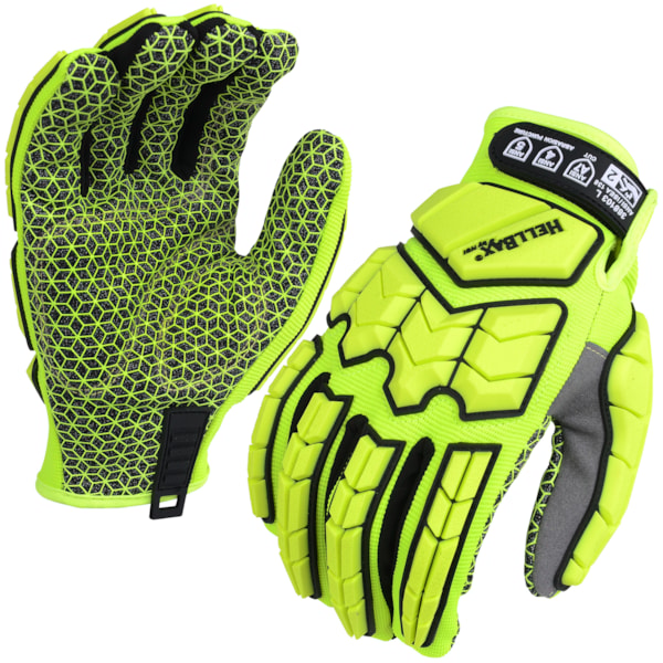 Hi-Vis TPR Impact Mechanic's A7 Cut Gloves