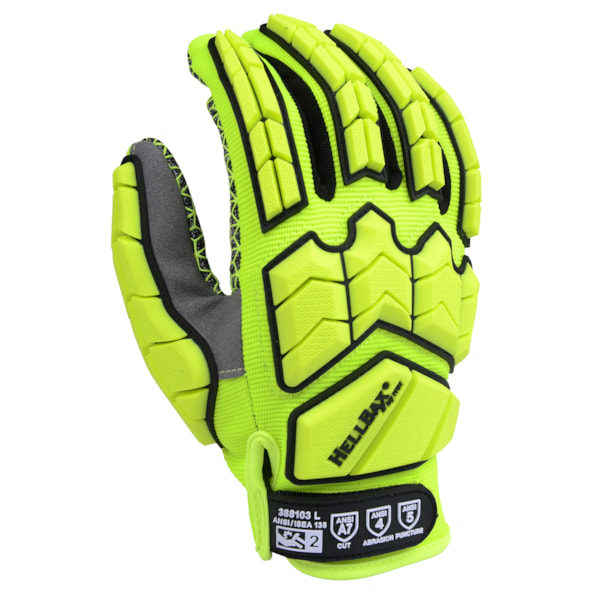 Hi-Vis TPR Impact Mechanic's A7 Cut Gloves