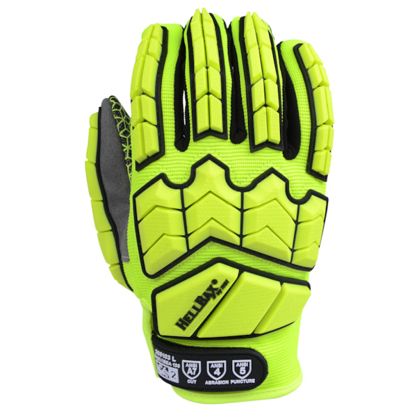 Hi-Vis TPR Impact Mechanic's A7 Cut Gloves